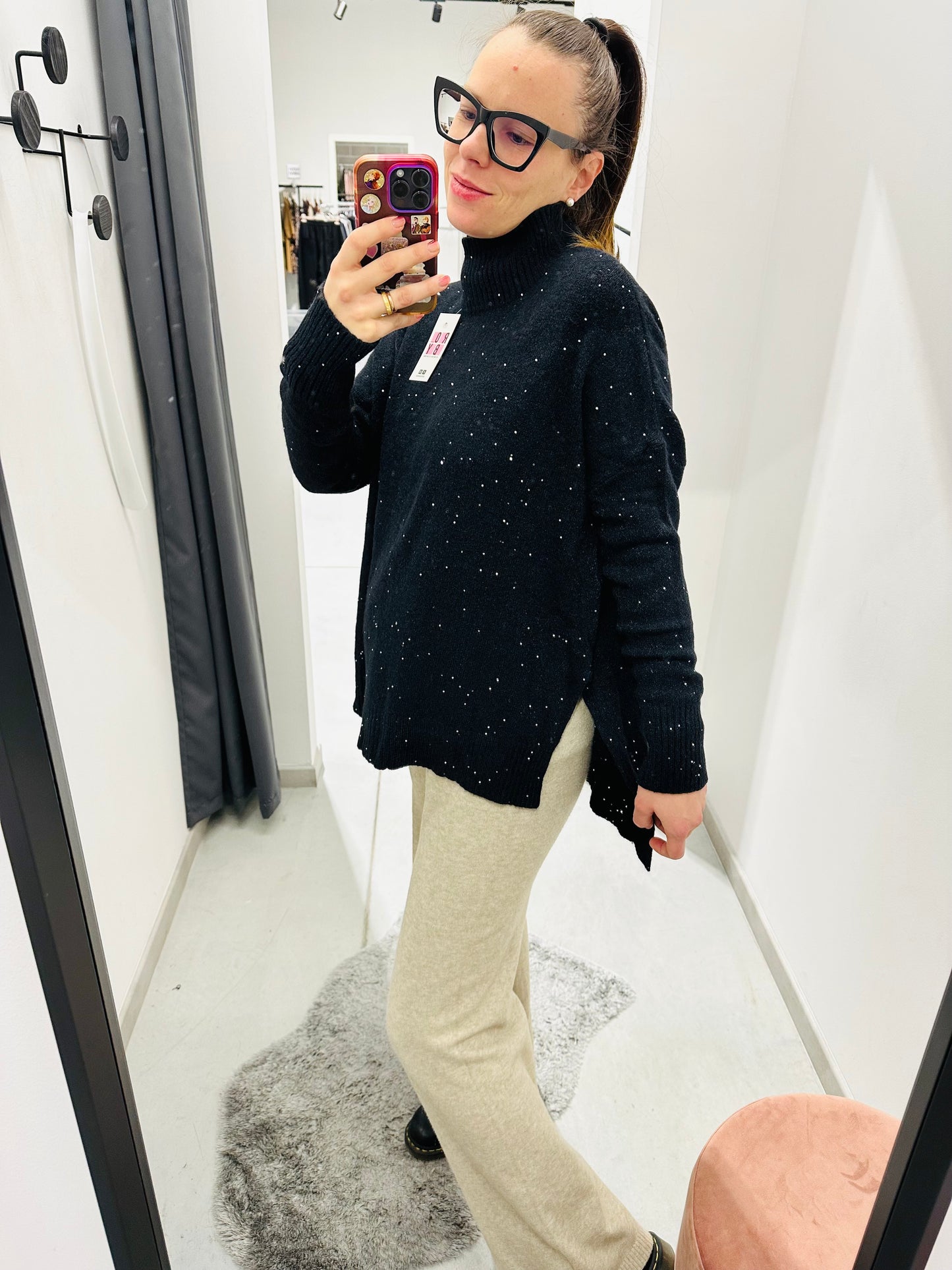 MAGLIONE OVER PAILLETTES CURVY