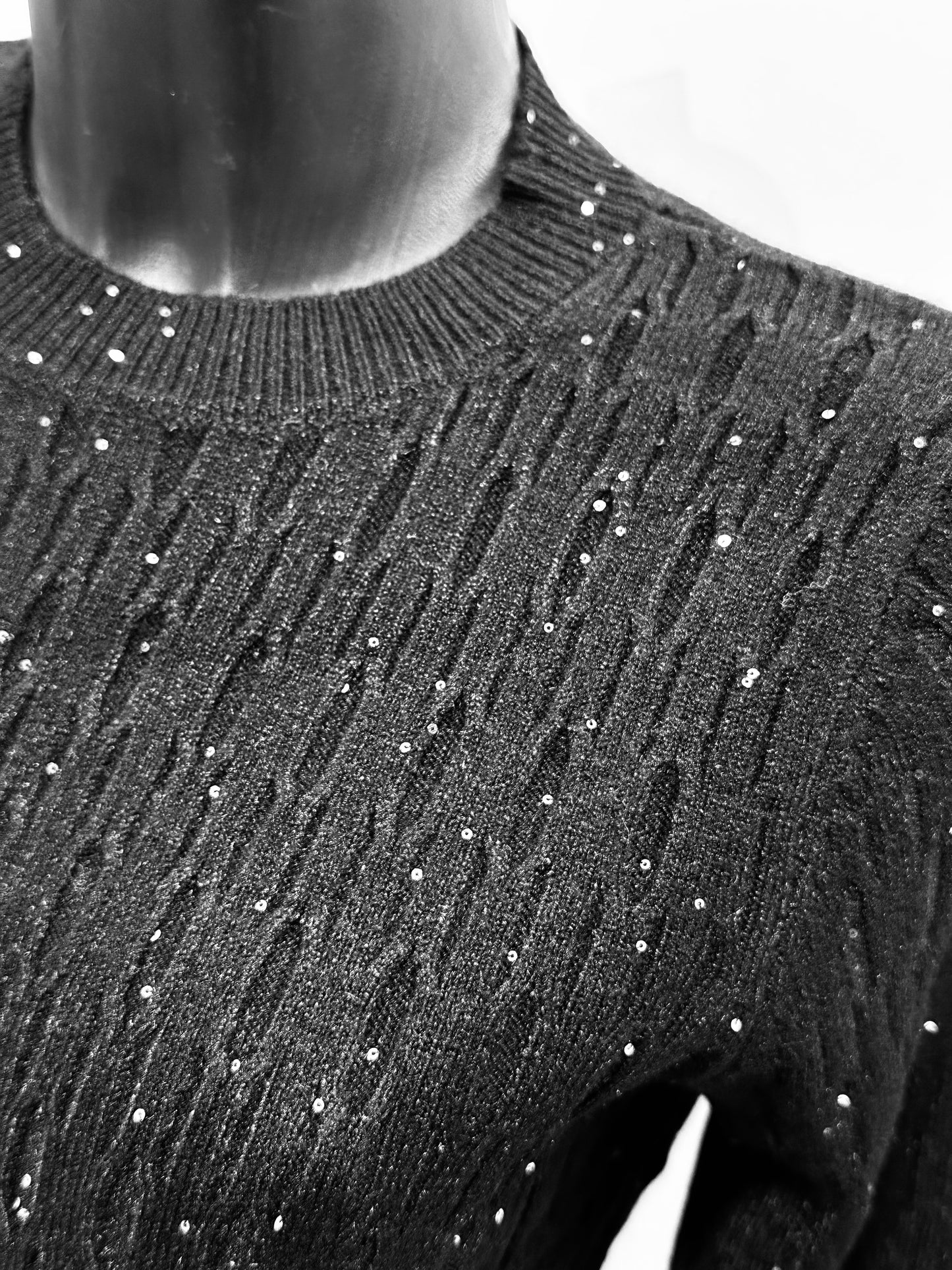 MAGLIONCINO TRECCINE PAILLETTES