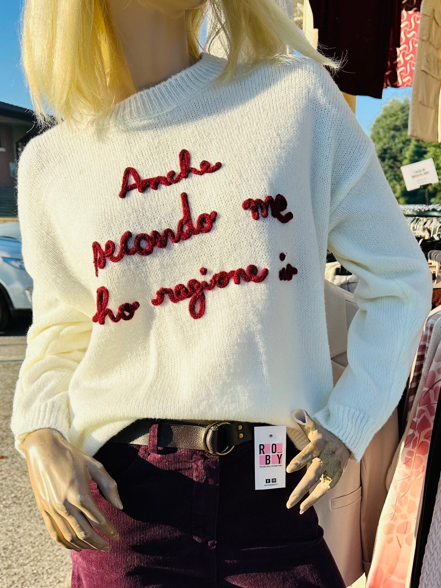 MAGLIONE “Anche secondo me ho ragione io”