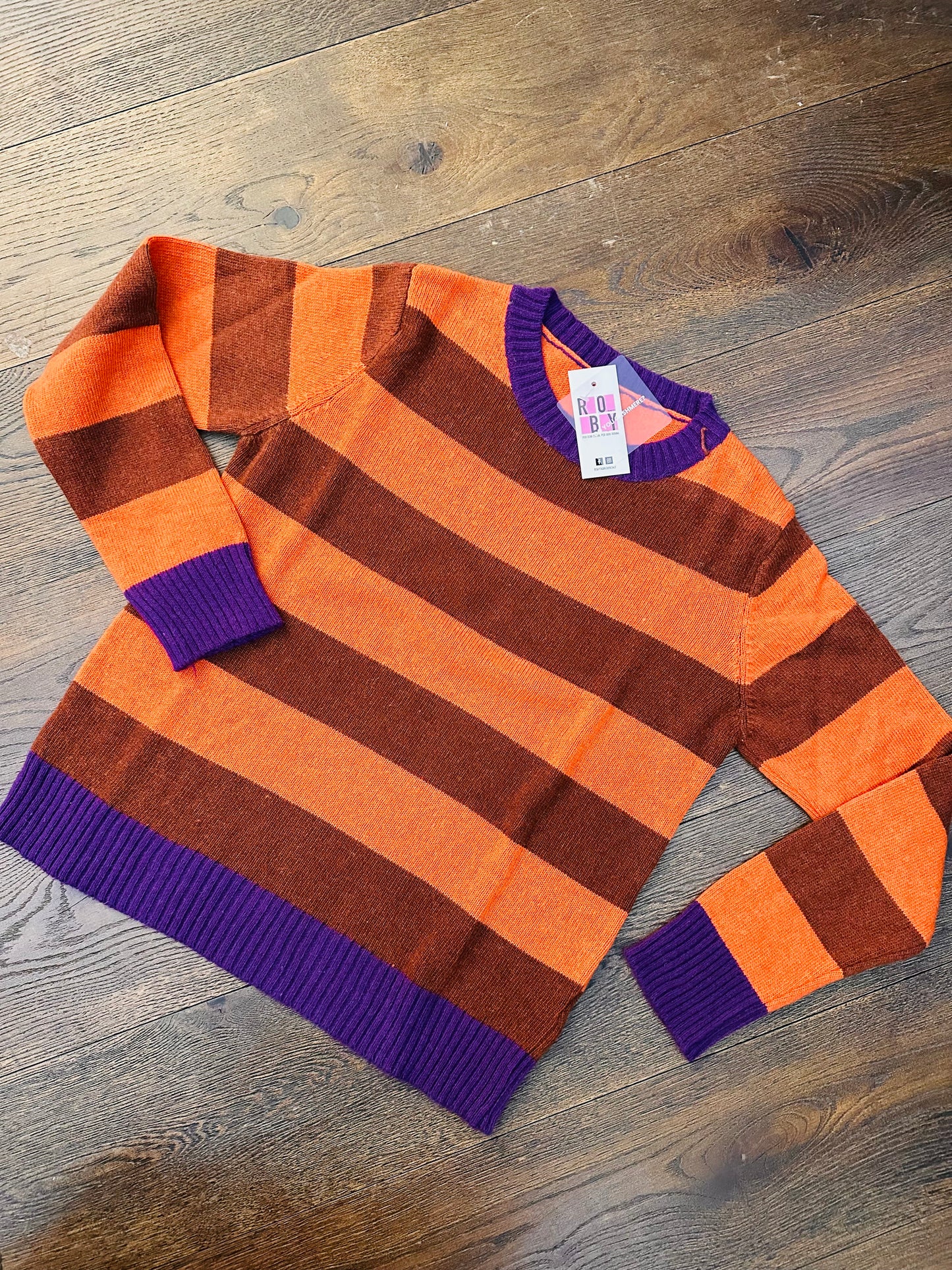 MAGLIONCINO RIGATO CASHMERE/LANA