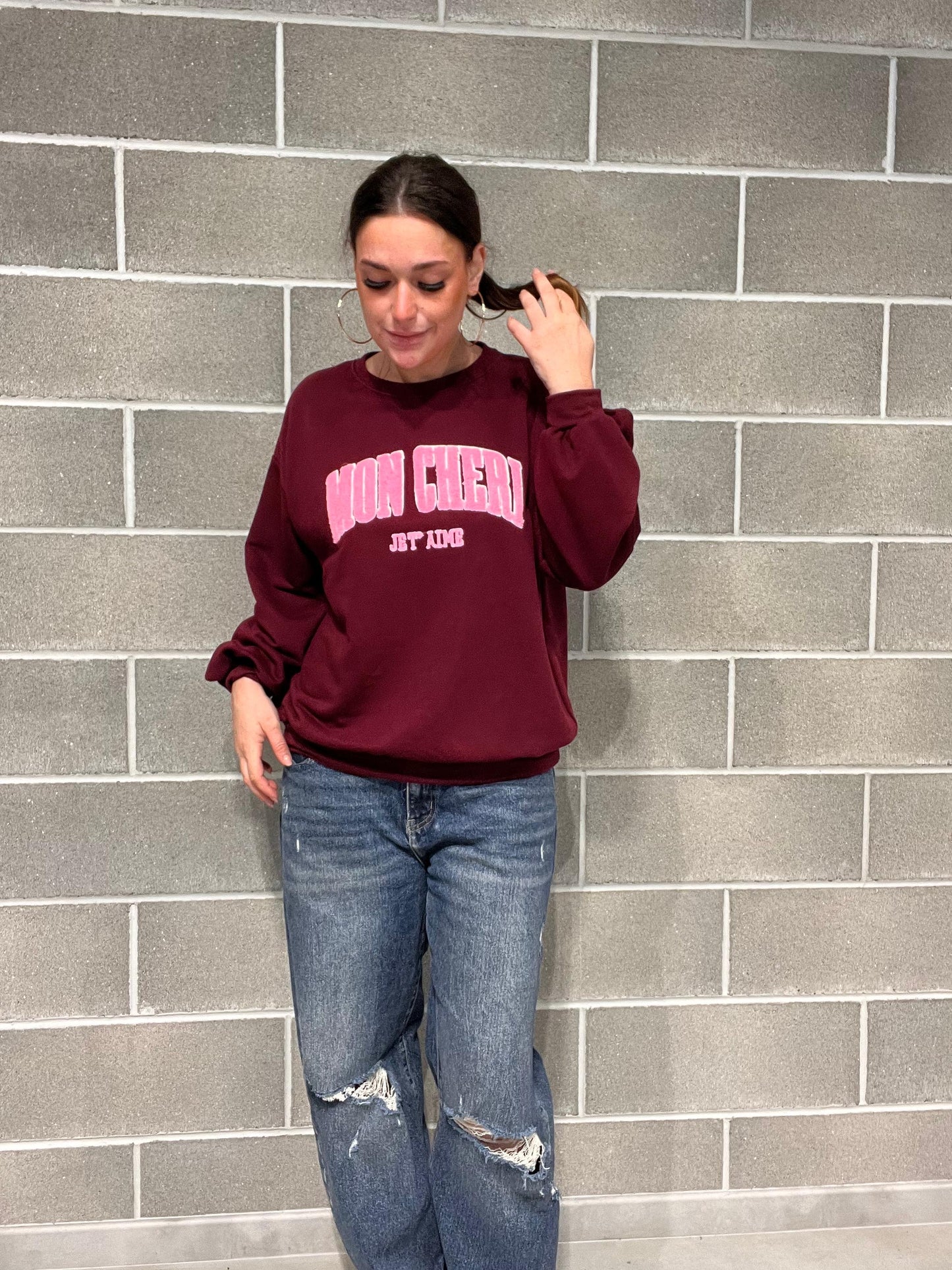 FELPA OVERSIZE “MON CHERI”