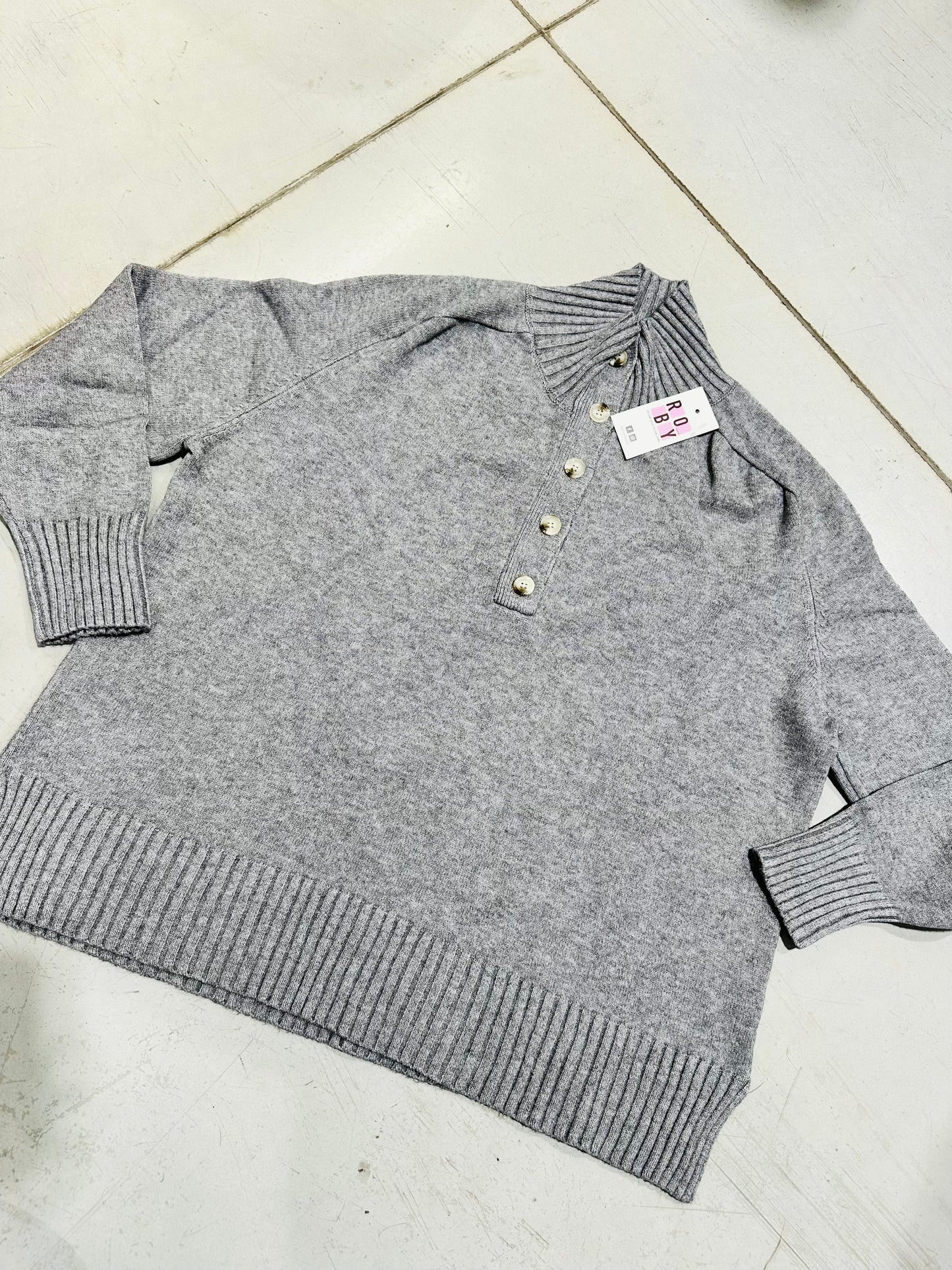 MAGLIONE LUPETTO BOTTONI CURVY