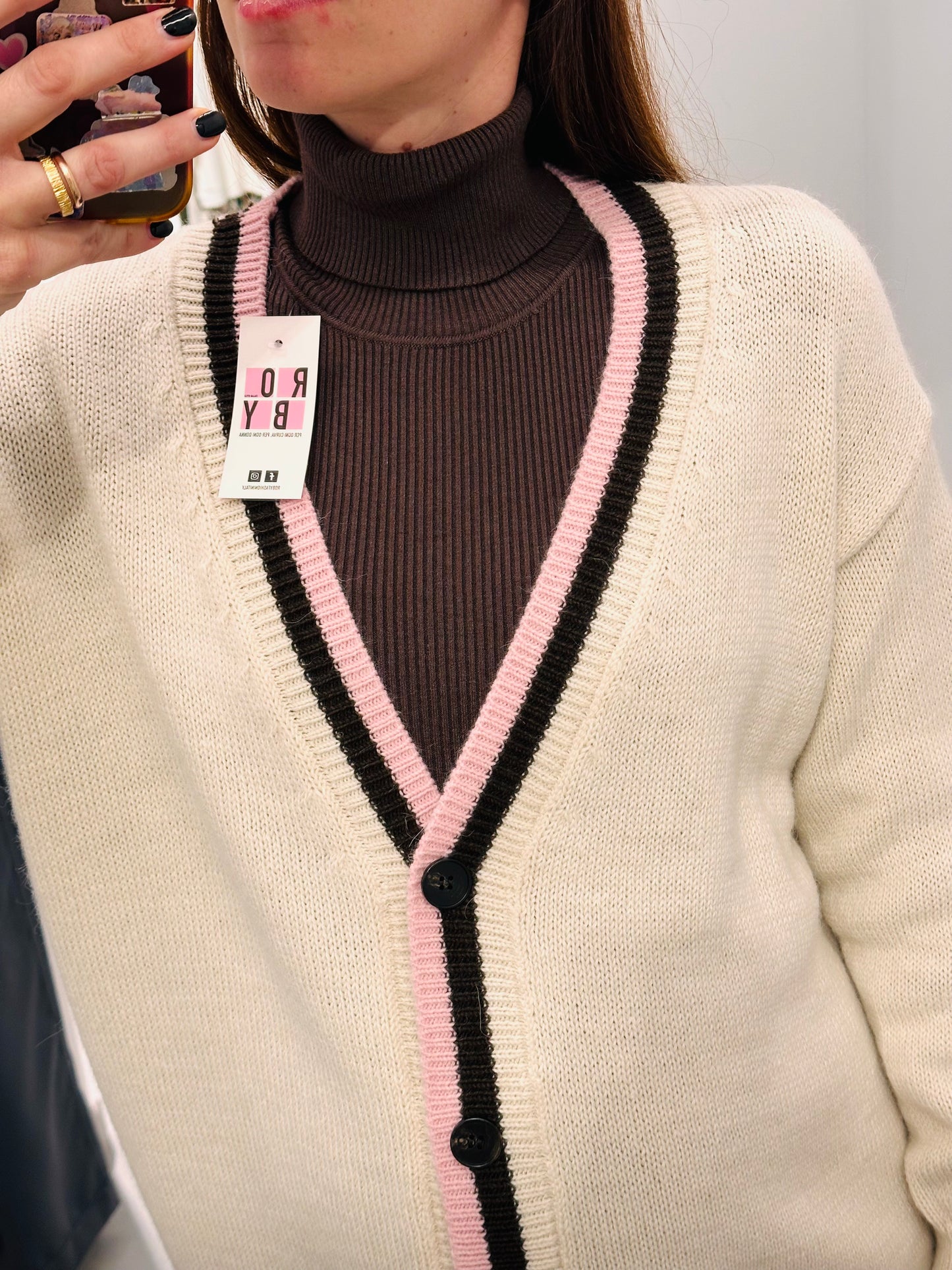 CARDIGAN AMERICA MISTO LANA