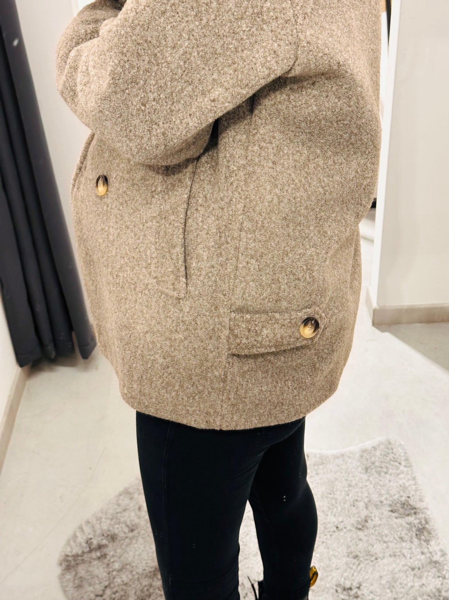 CAPPOTTO DOPPIOPETTO TINTA UNITA