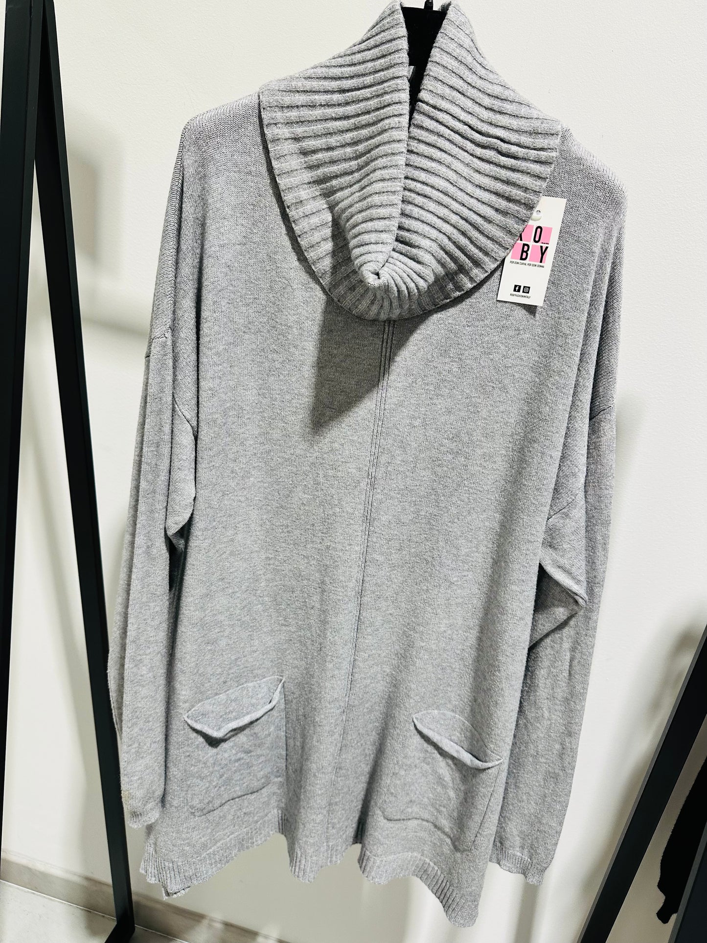 MAXI MAGLIONE COLLO CIAMBELLA CURVY