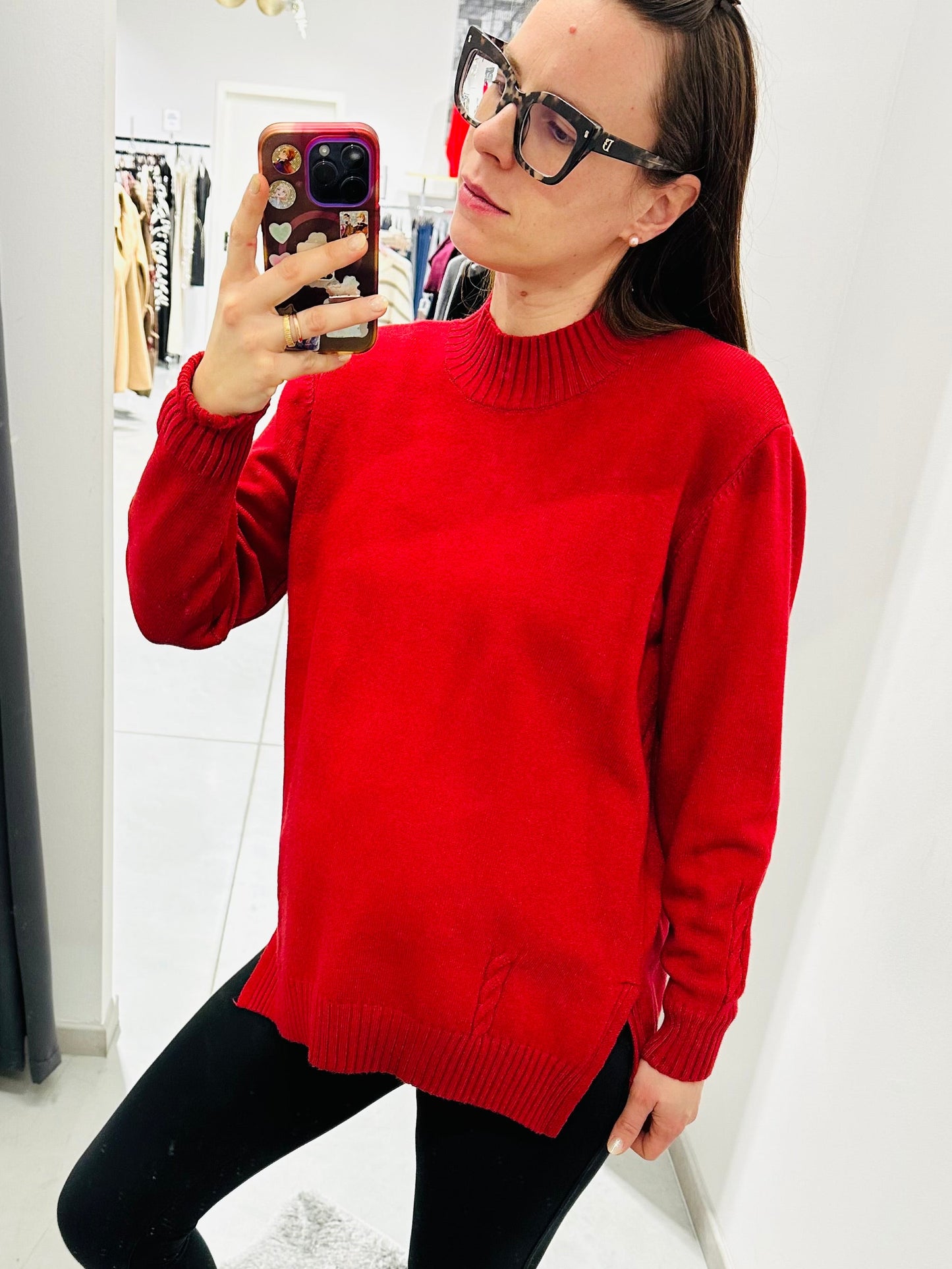 MAGLIONE LUPETTO SPACCHETTI CURVY