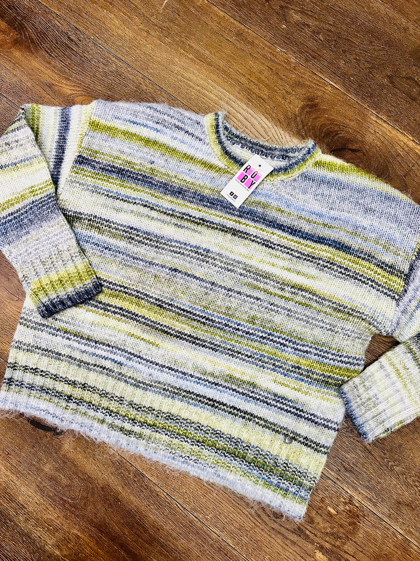 MAGLIONE RIGATO MISTO LANA