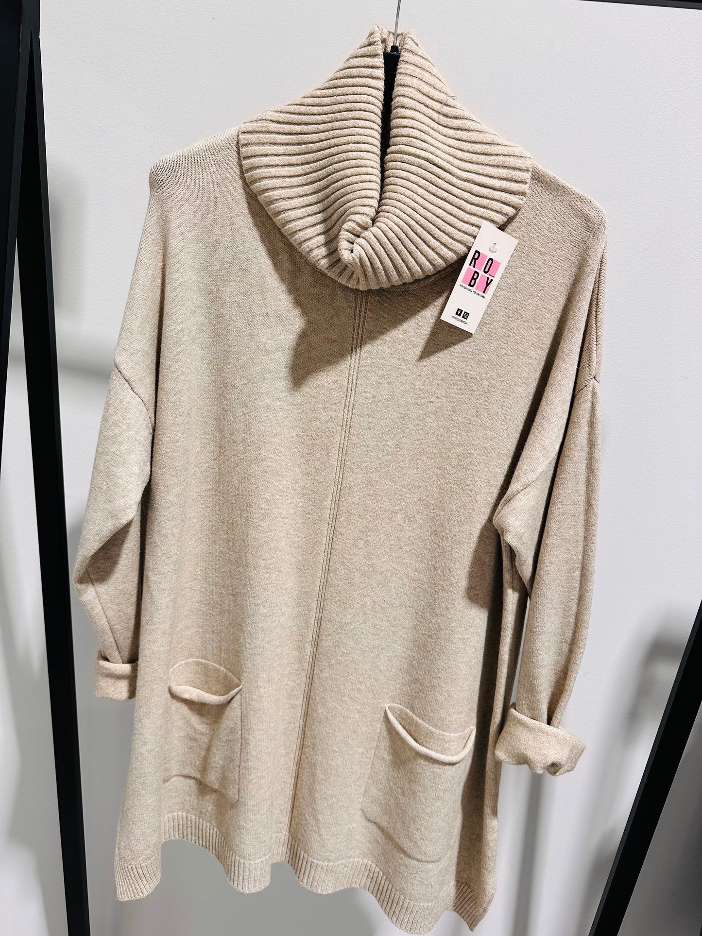 MAXI MAGLIONE COLLO CIAMBELLA CURVY