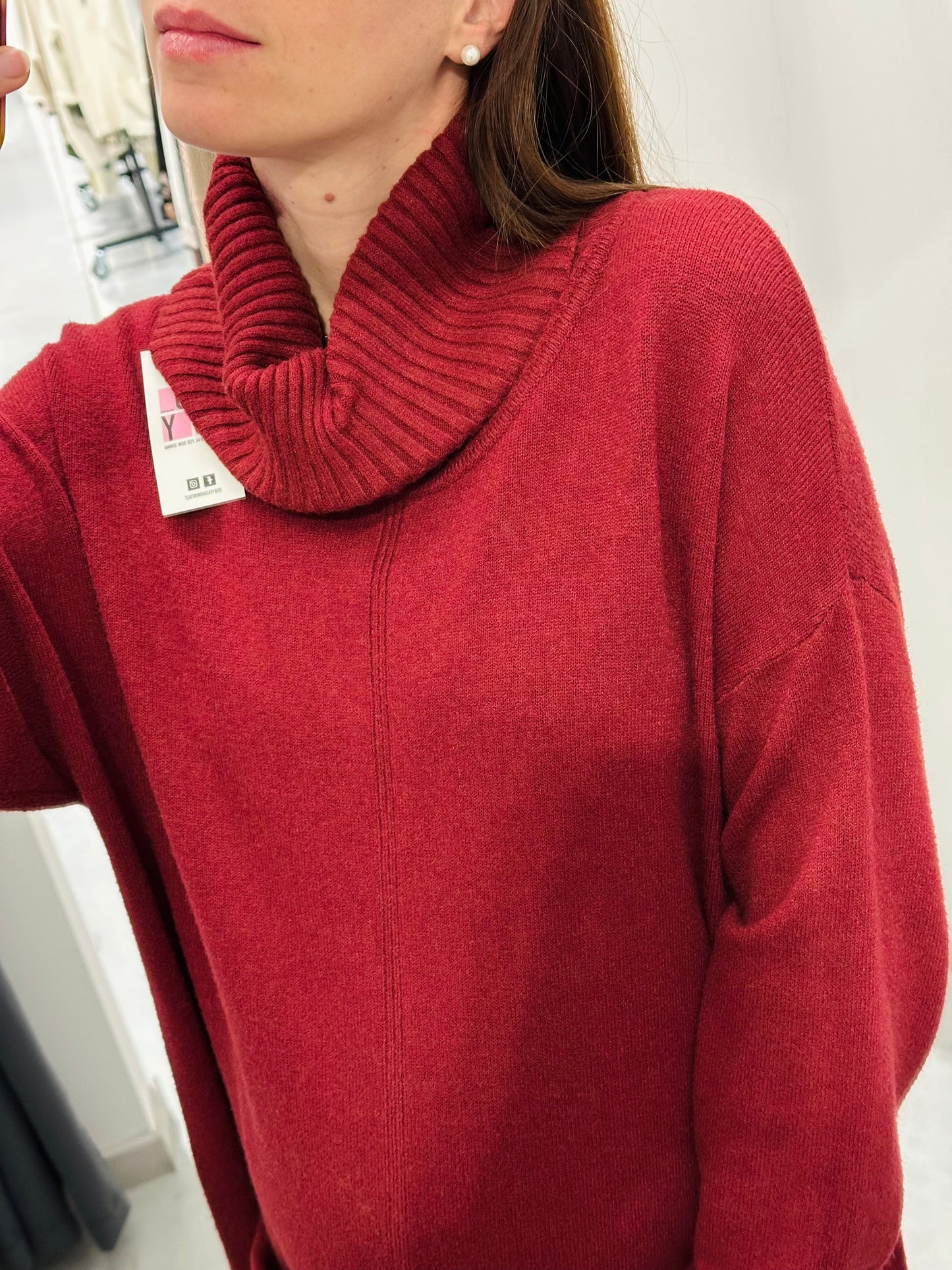 MAXI MAGLIONE COLLO CIAMBELLA CURVY