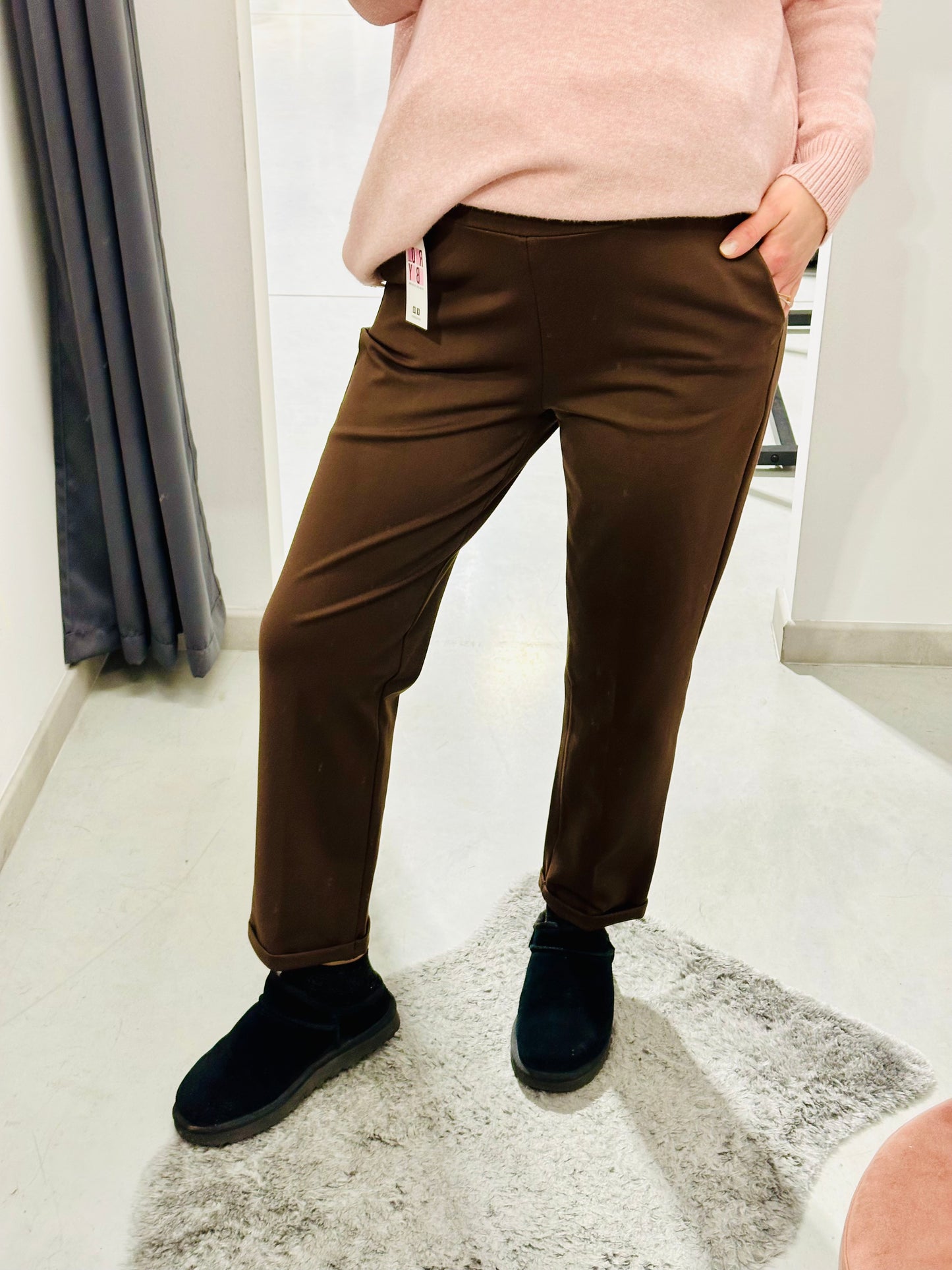 PANTALONI PUNTO MILANO CALDA VISCOSA