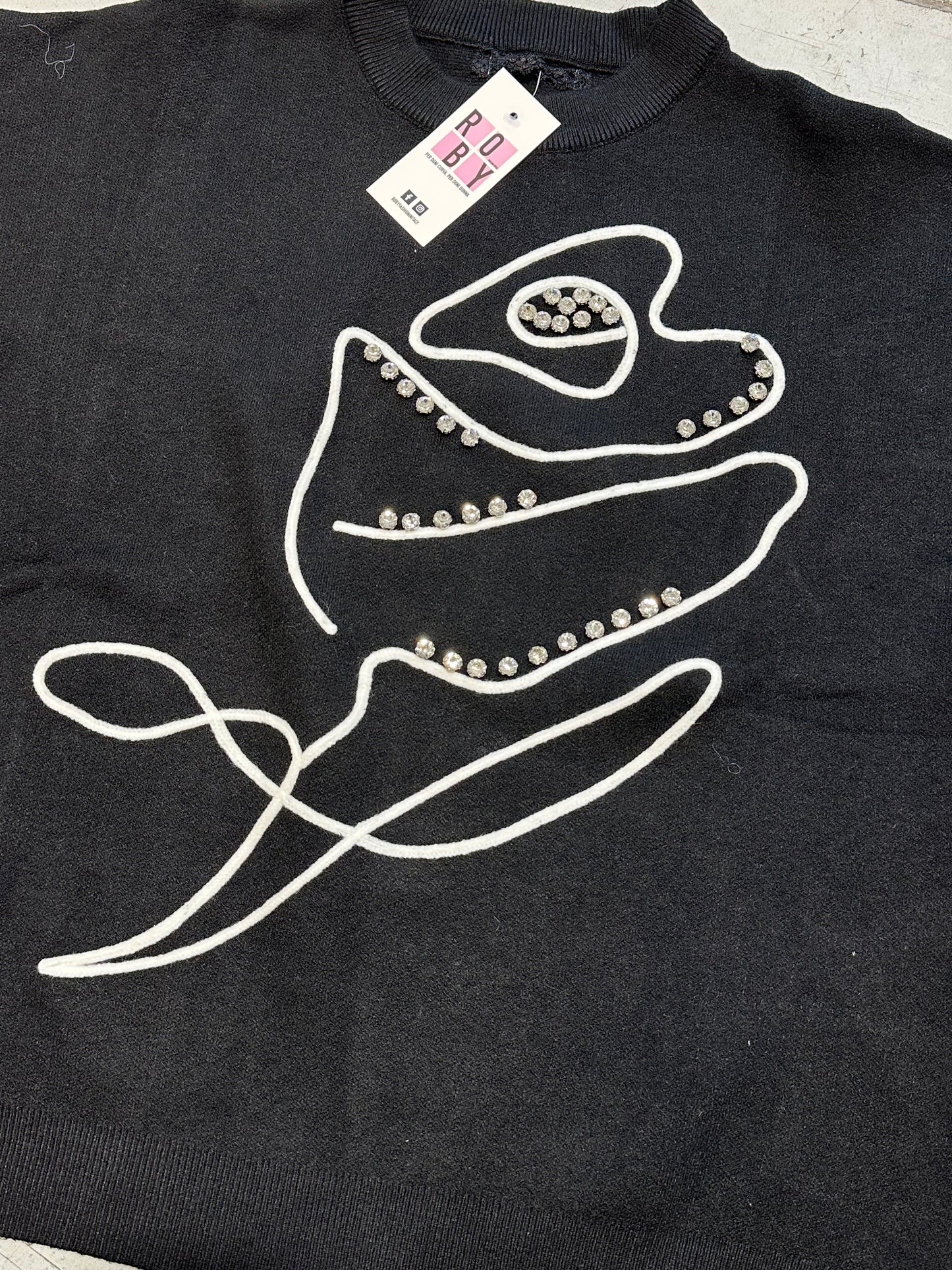 MAGLIONE ROSA e BRILLANTI