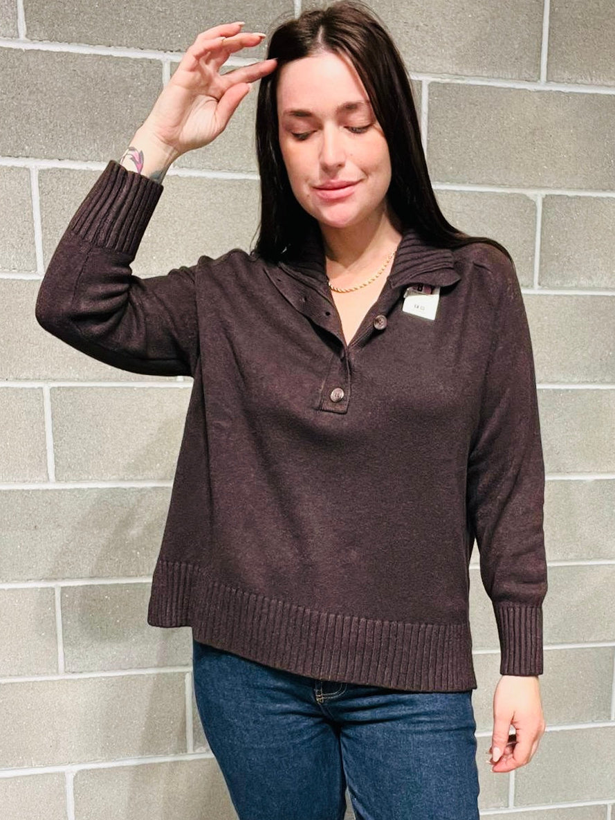 MAGLIONE LUPETTO BOTTONI CURVY