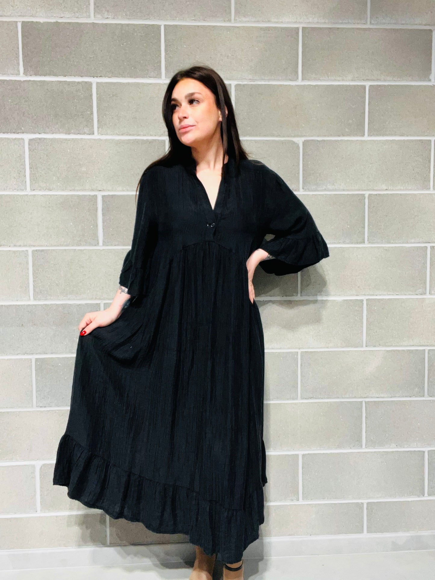 ABITO OVERSIZE VOLANT CURVY