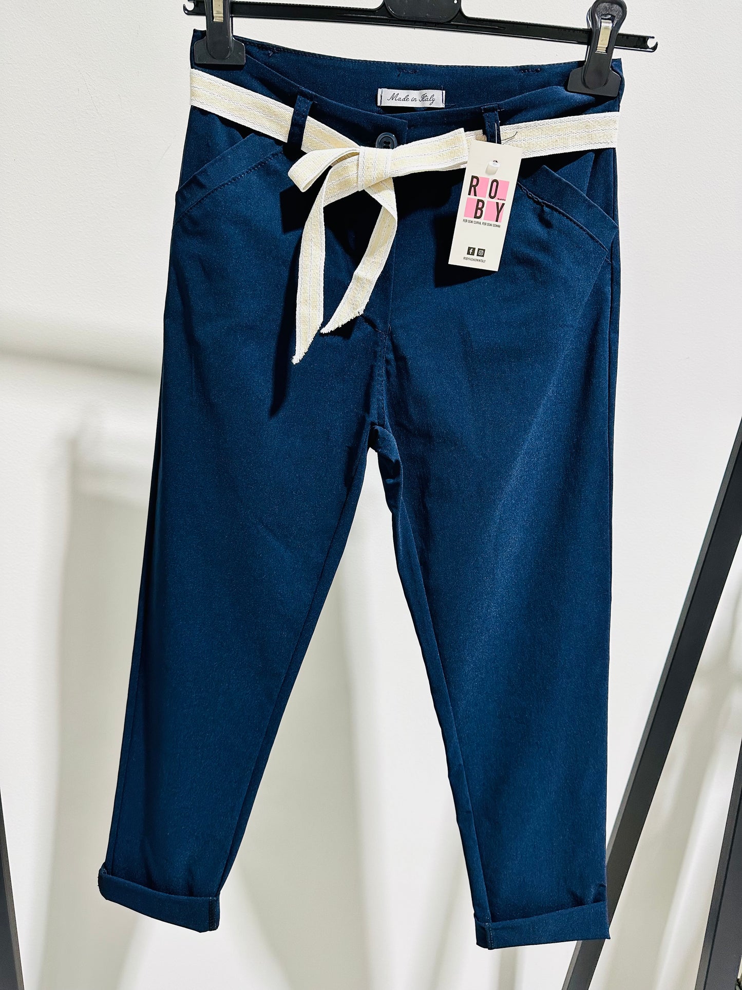 PANTALONI SKINNY VISCOSA ELASTICIZZATA