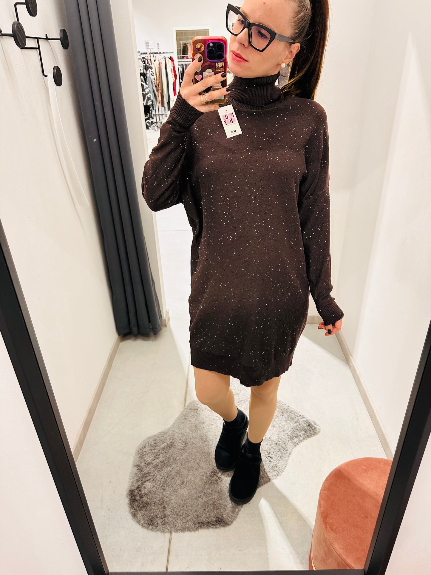 ABITO OVER PAILLETTES CURVY