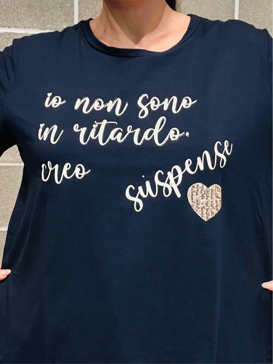 T-SHIRT SCRITTA CURVY