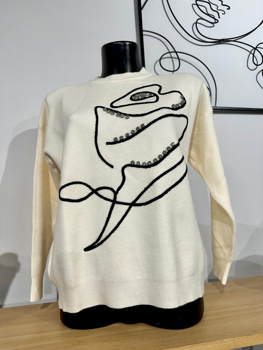 MAGLIONE ROSA e BRILLANTI