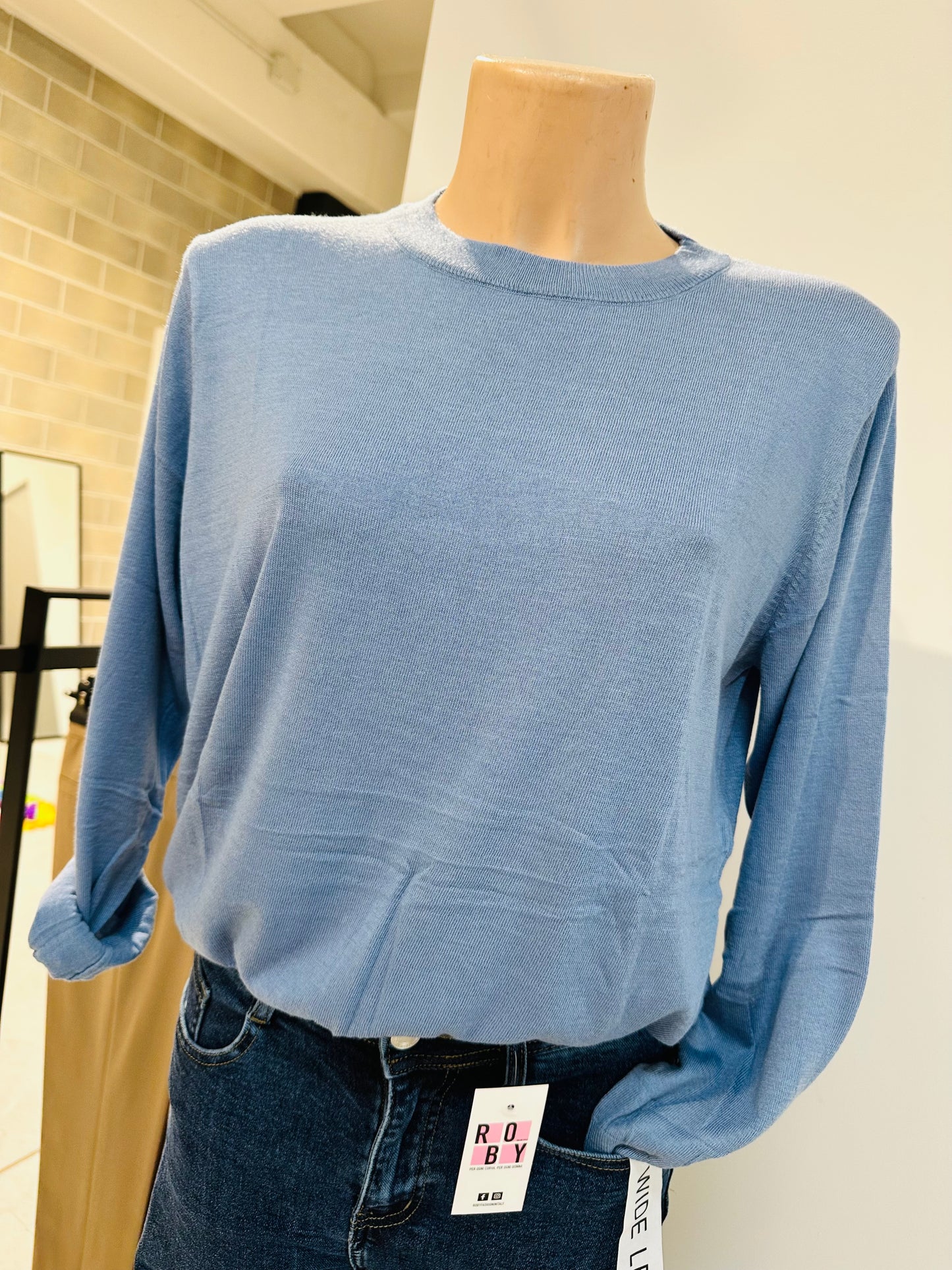 MAGLIONCINO BASIC MISTO CASHMERE