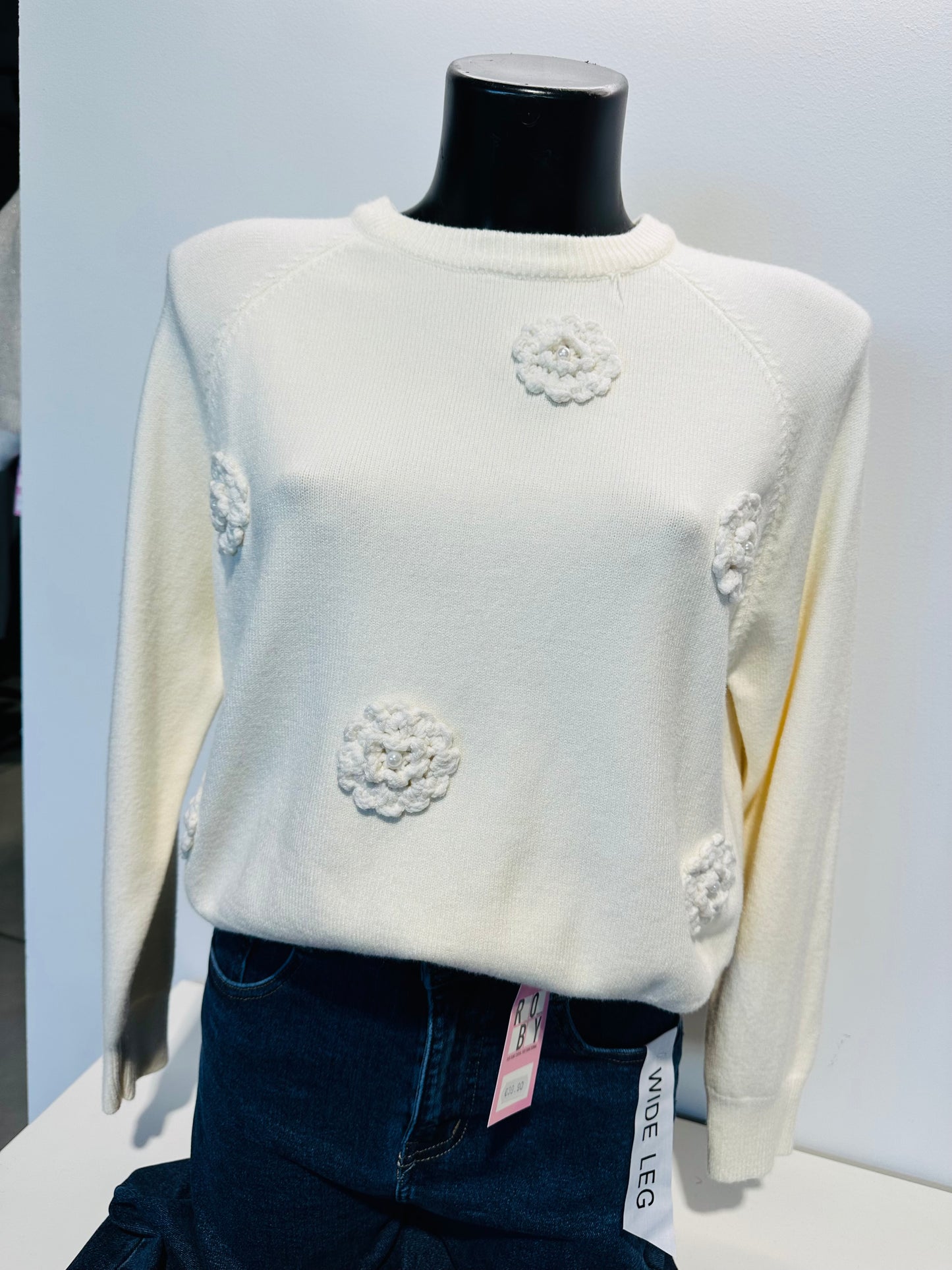 MAGLIONE FIORI RILIEVO