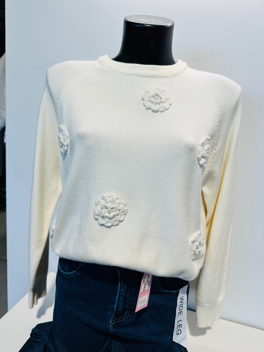 MAGLIONE FIORI RILIEVO