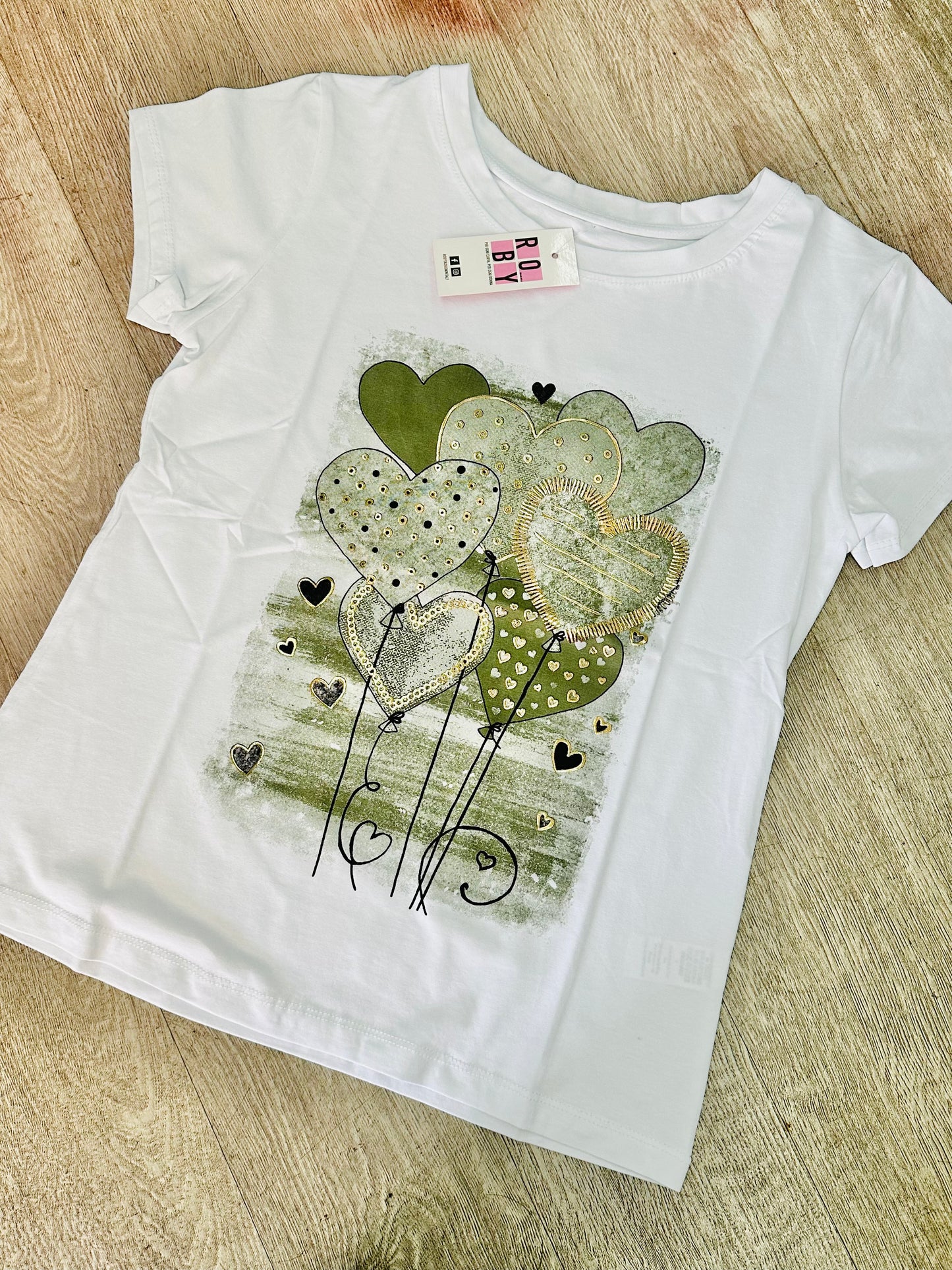 T-SHIRT ELLY PALLONCINI CUORI