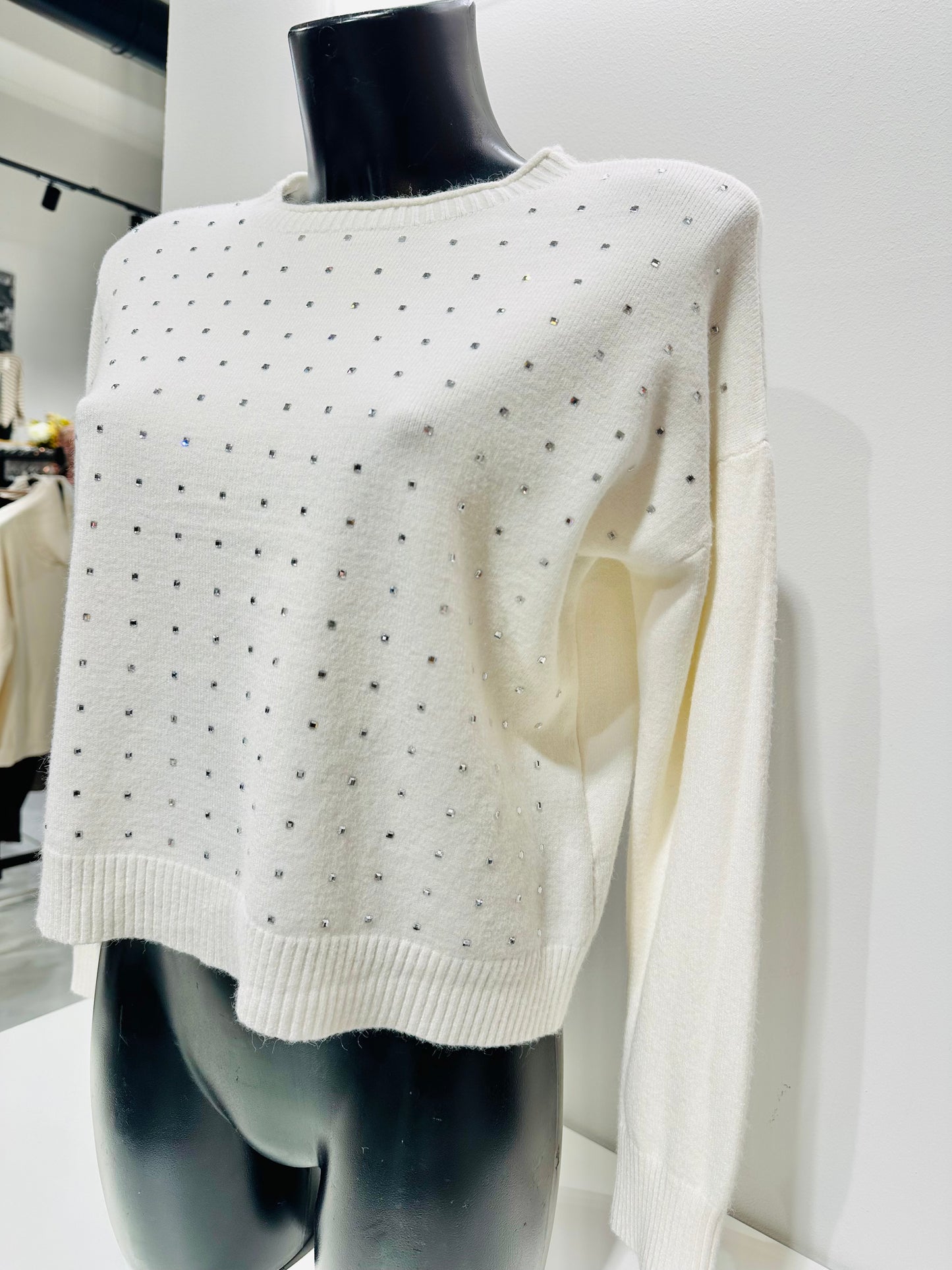 MAGLIONCINO CROP BRILLANTINI