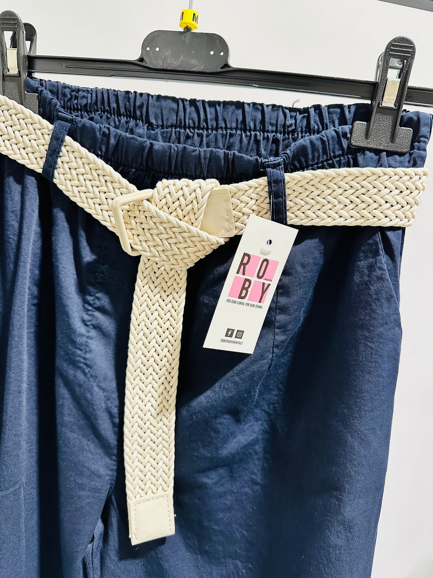 PANTALONI COTONE ELASTICO