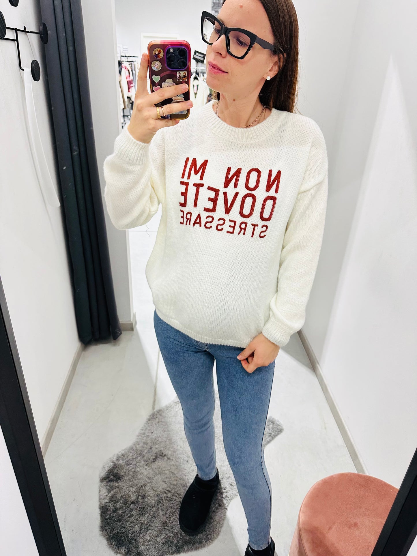 MAGLIONE “NON MI DOVETE STRESSARE”