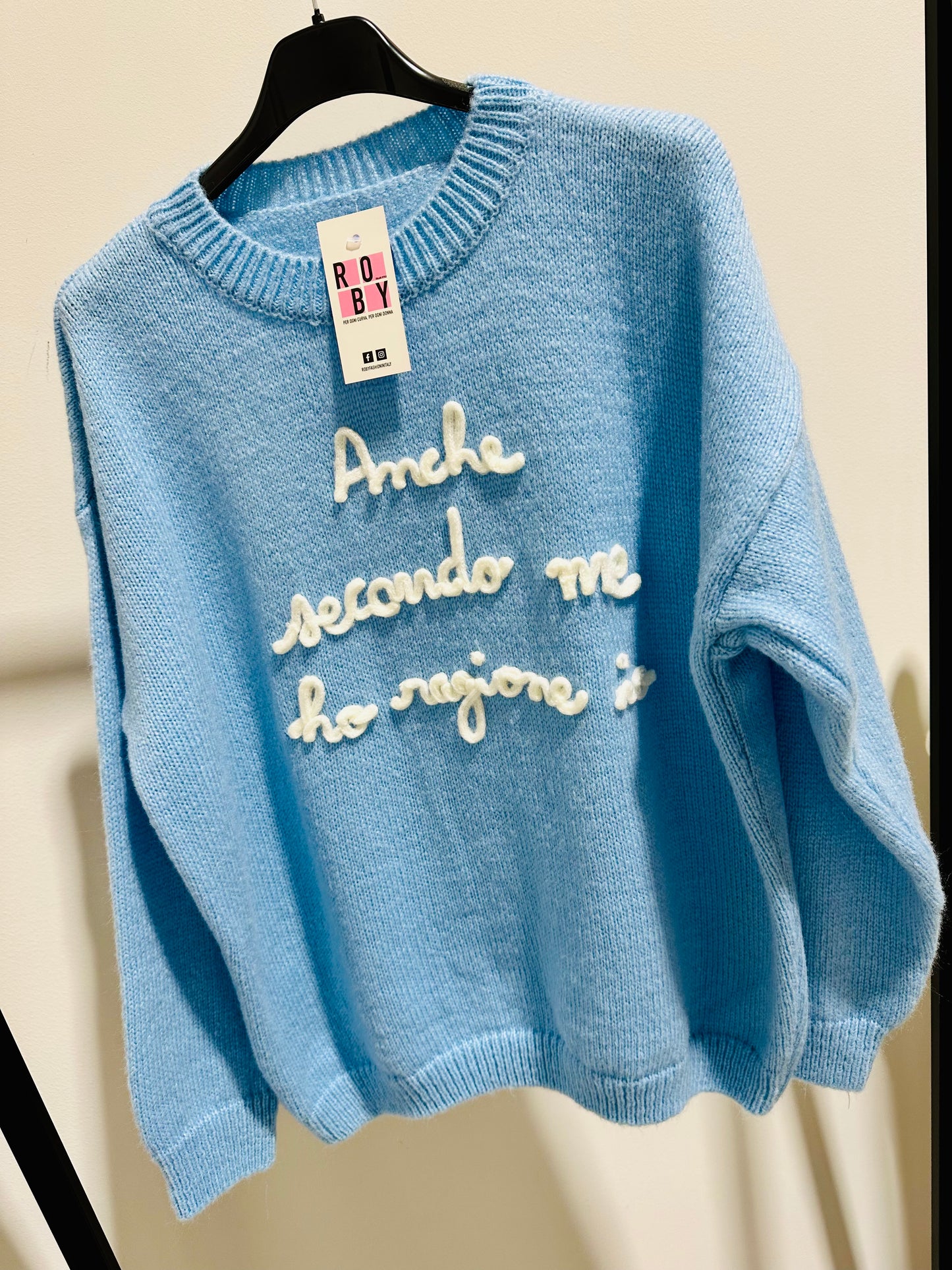 MAGLIONE “Anche secondo me ho ragione io”