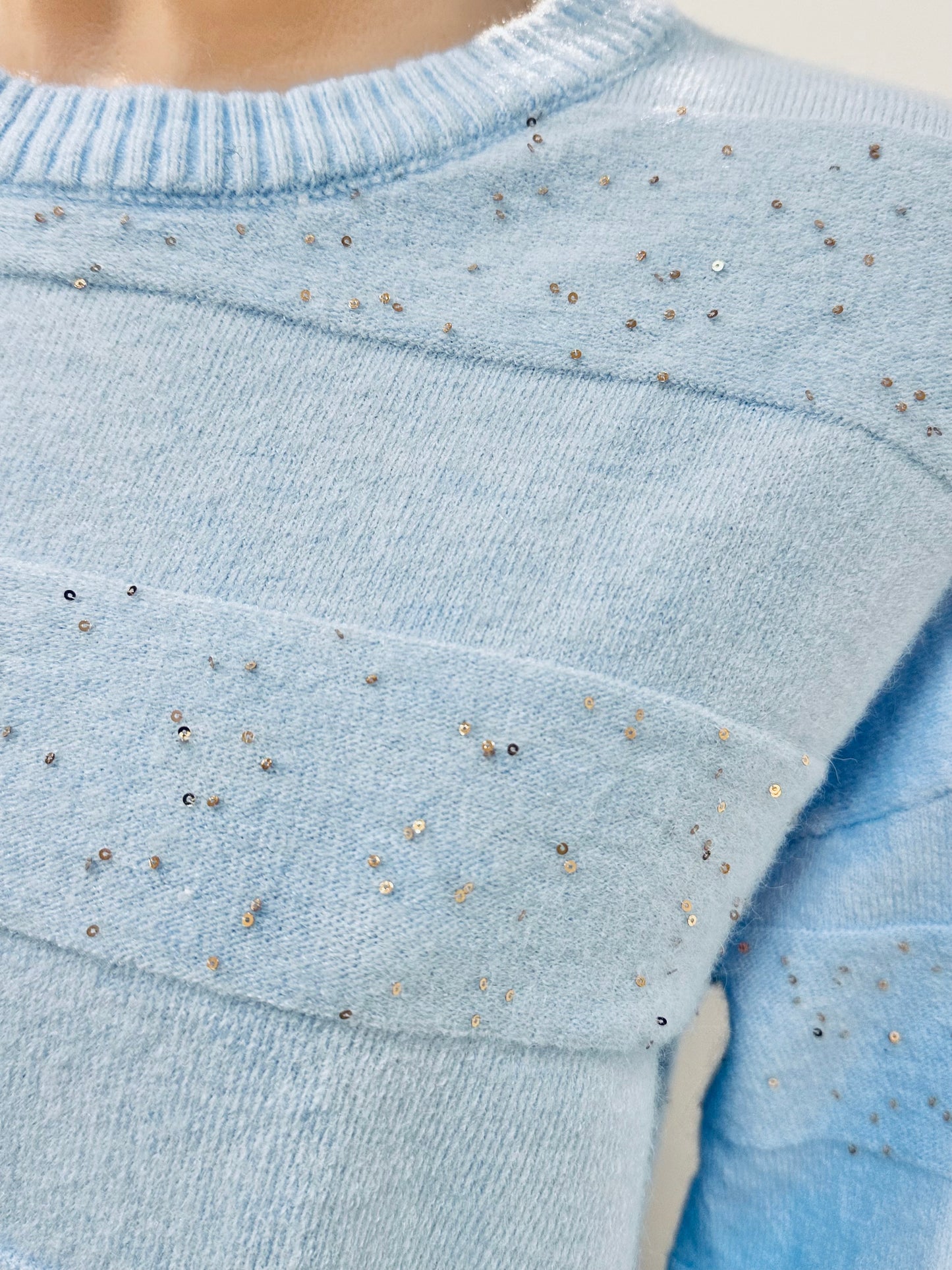 MAGLIONE OVER PAILLETTES
