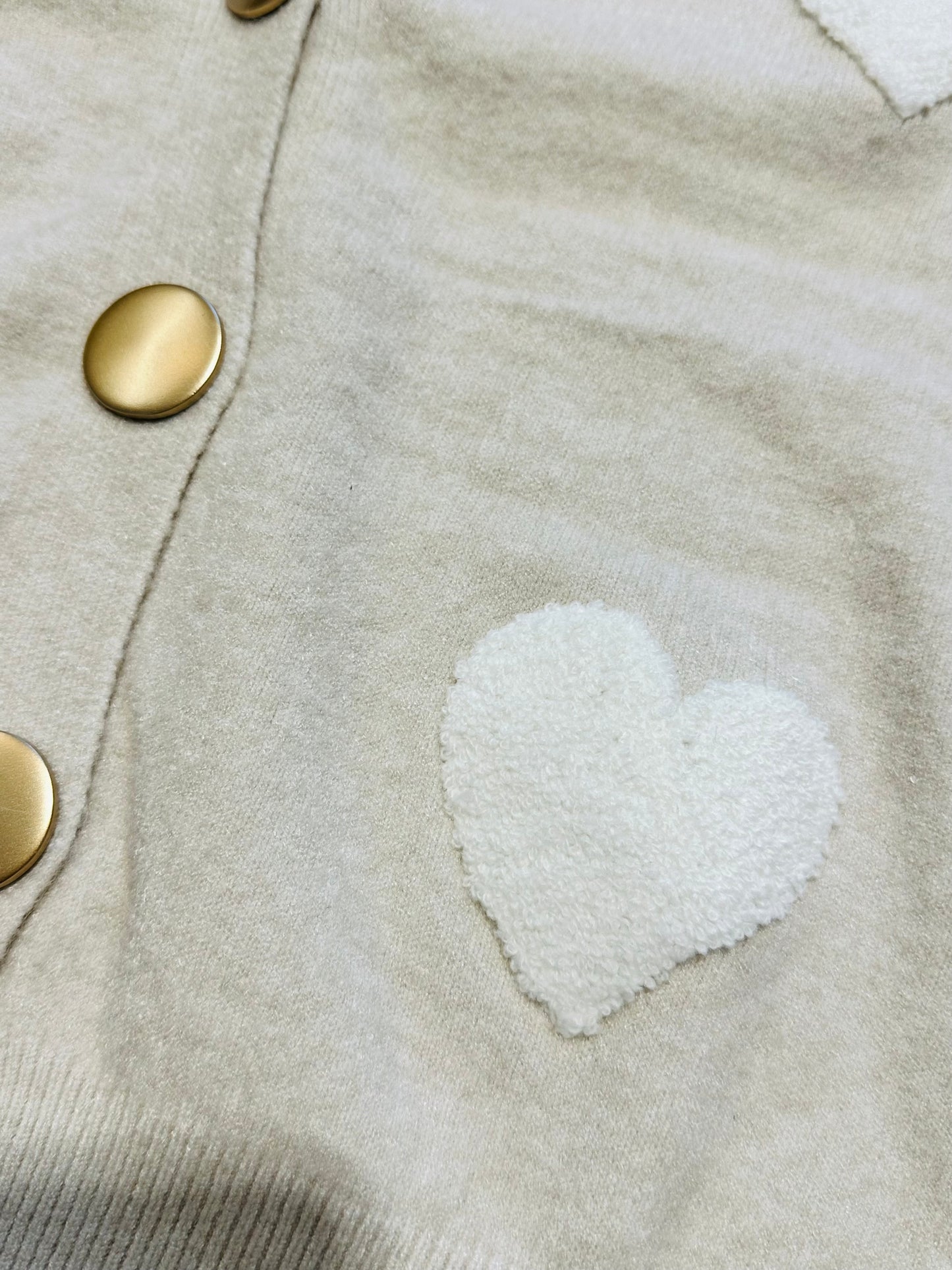 CARDIGAN CUORI RILIEVO